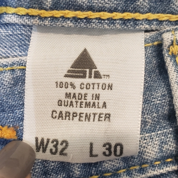 Levi's Vintage Silvertab Carpenter Jeans Y2K Size 32 X 29 100% Cotton Lightwash - Picture 8 of 16